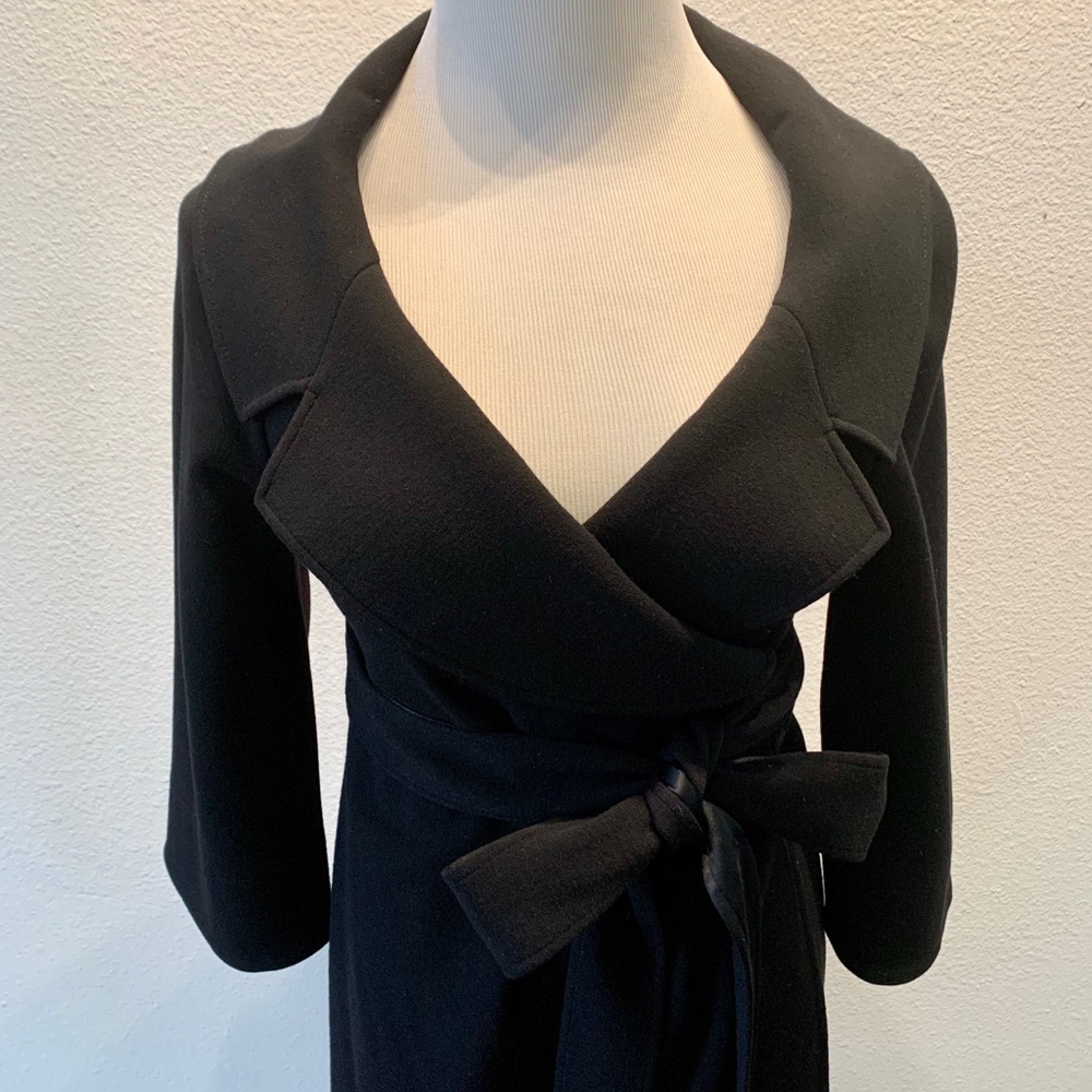 Diane Von Furstenberg Wool Double Knit Wrap Dress - Picture 4 of 8